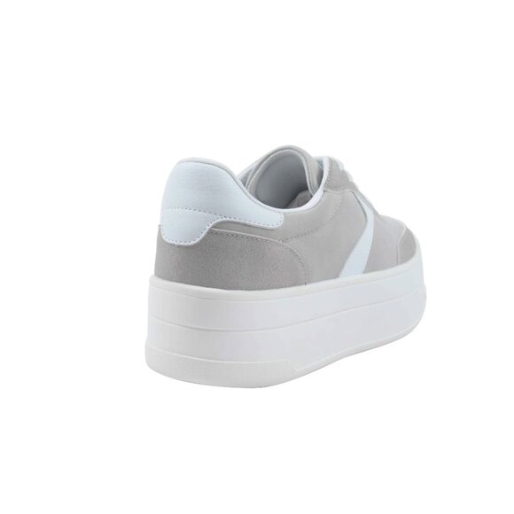 No Boundaries Women's Platform Sport Sneakers Size US 9 - Gray/White - Picture 3 of 5